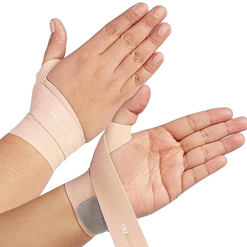 Muñequera ultradelgada Soporte deportivo delgado para túnel carpiano para hombres y mujeres, ajustable, ligero, transpirable y agradable a la piel