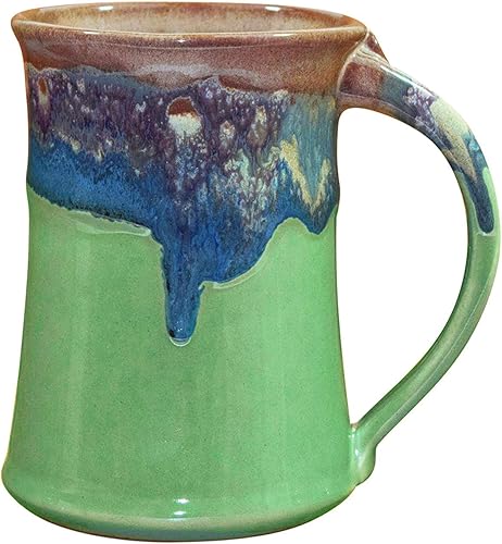 Miniatura 9 de Taza grande con diseño de arcilla en movimiento, verde (Misty Green)