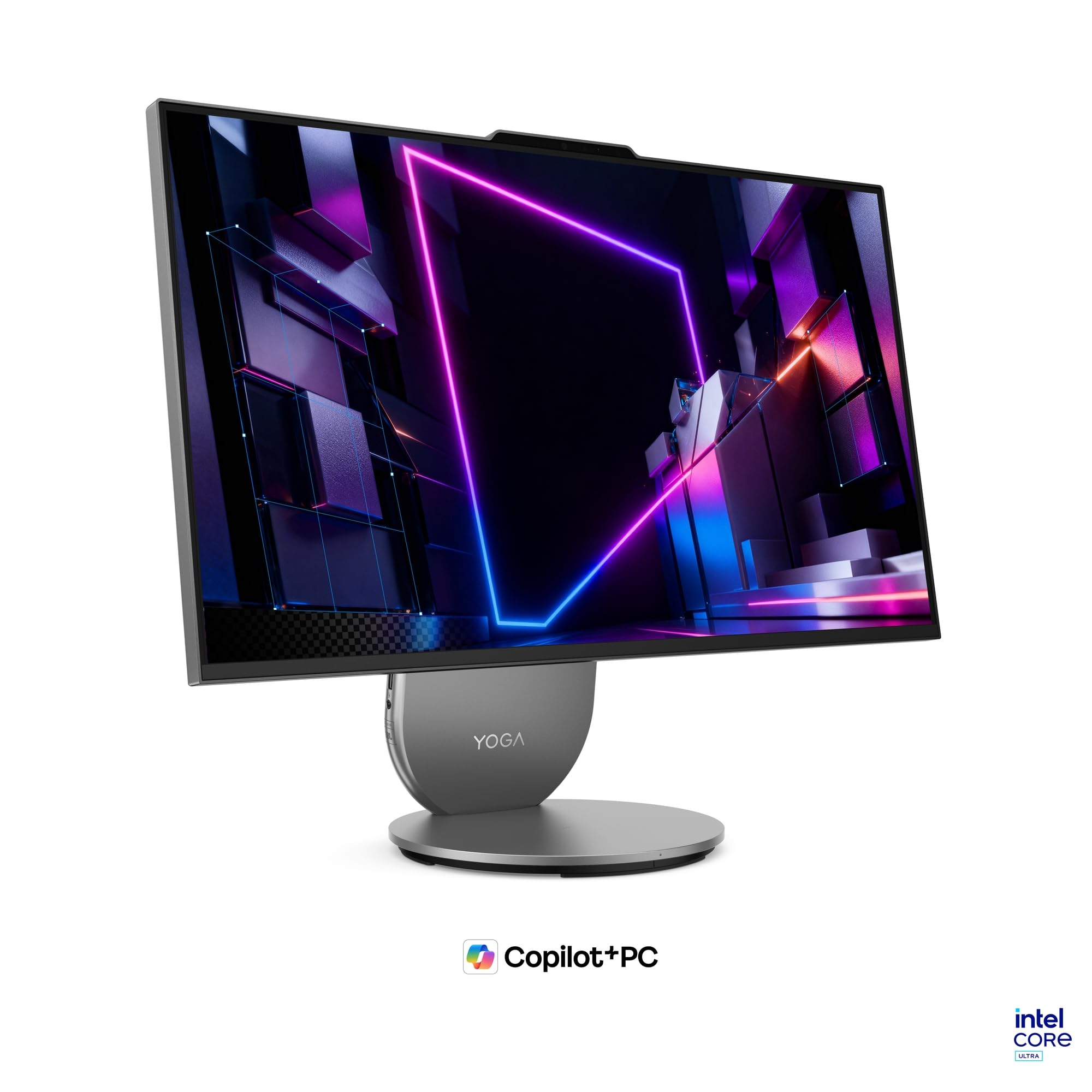 Lenovo Yoga AIOi PC | Copilot+PC | 27" QHD Touch Display | Intel Core Ultra 7 356H | 32GB RAM | 1TB SSD | NVIDIA GeForce RTX 5060 | Windows 11 | Inkl. Maus und Tastatur | Grau | 3 Monate Premium Care