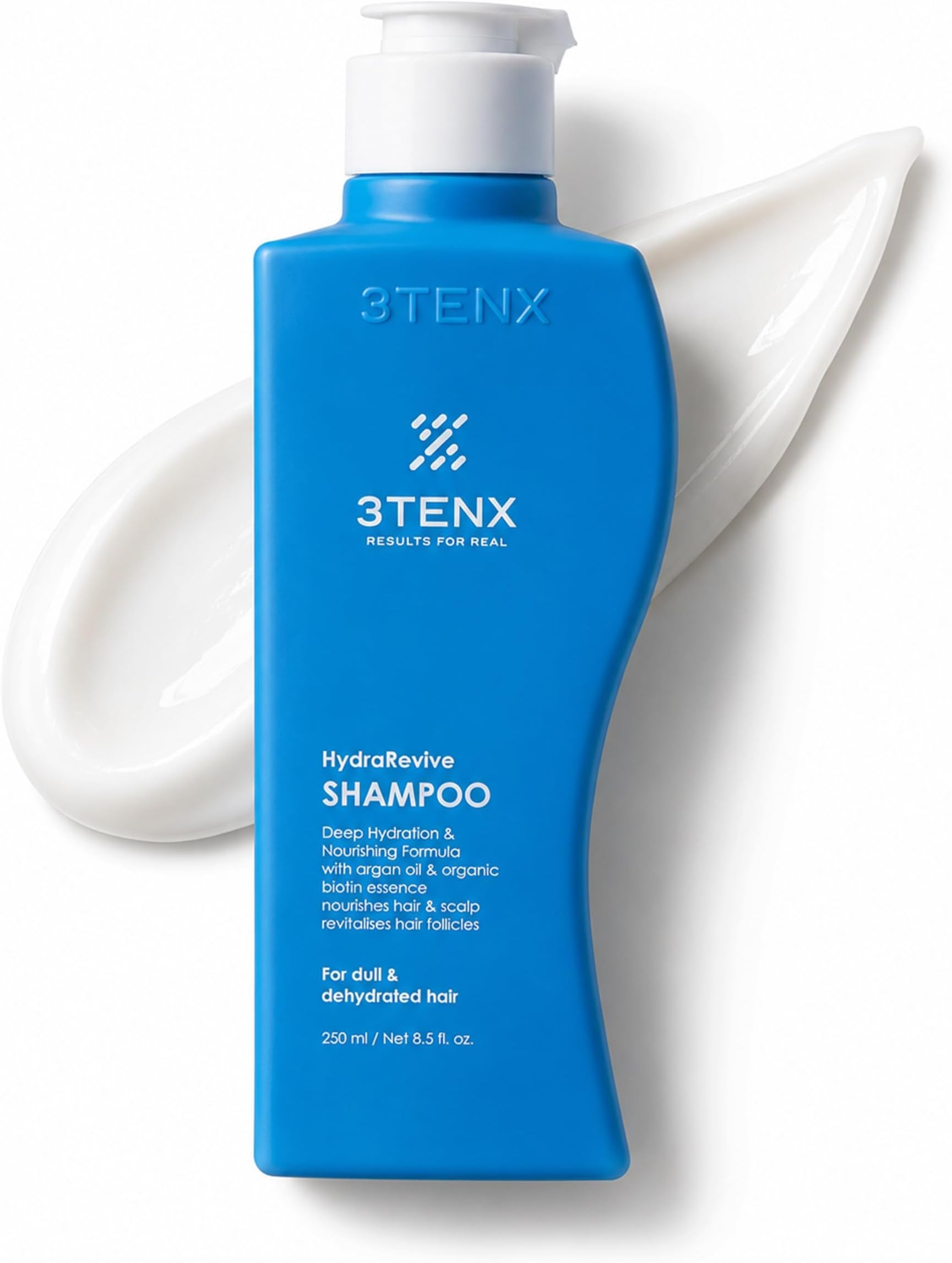 - HydraRevive Shampoo For Dry, Dull Hair | Hydrates, Smooths, Nourishes, Restores Volume & Shine | Salon Grade, Color Safe, Heat Protection | Paraben & Sulphate Free | All Hair Types 250 ml