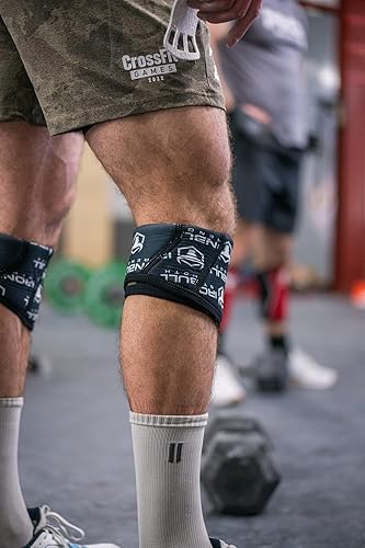 Miniatura 4 de Iron Bull Strength Rodilleras de 0.197 in (par) para levantamiento de pesas y entrenamiento cruzado, rodilleras de alto rendimiento para