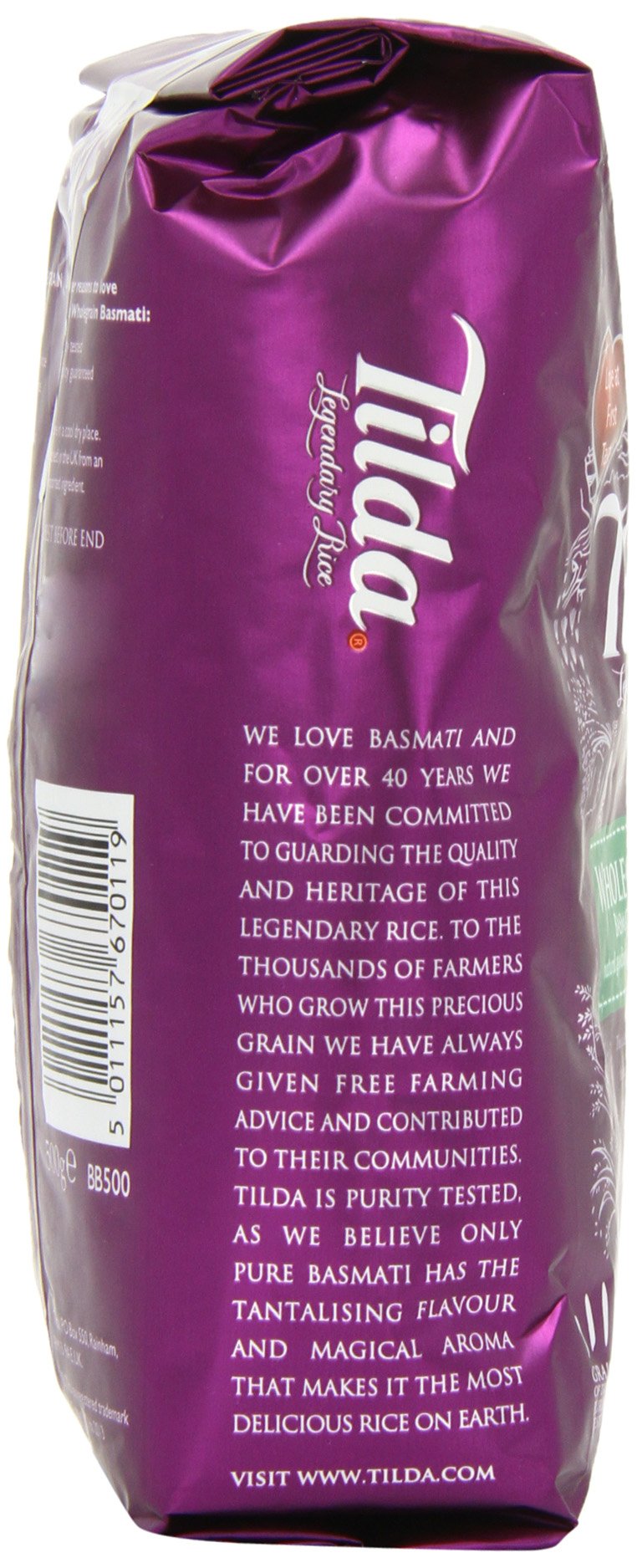 Tilda Riz Basmati & Grains Complets 500 g - Lot de 5