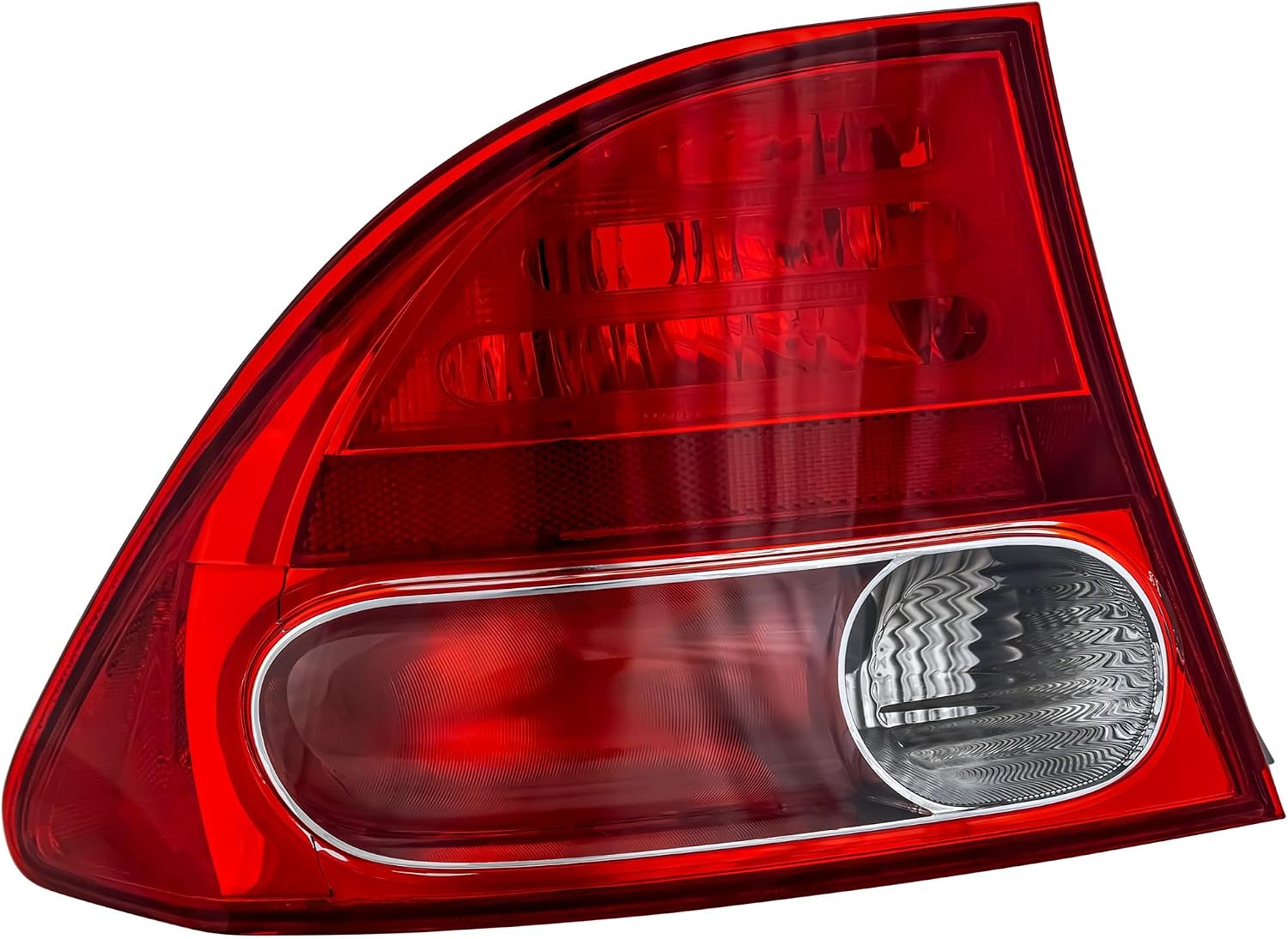 Compatible with 06-08 Civic Sedan Hybrid Taillight Taillamp Rear Lamp Tail Light without Bulb Left Driver Side