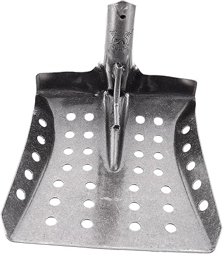 Pala de jardín Agujero de fuga Pala de tamizado de barro Pala de tamizado de alcantarillado Pala de jardín Pala de metal plateado Pala de tamiz