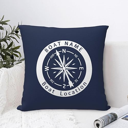 Vista 22 de Almohada lumbar de ancla náutica personalizada Funda de almohada de barco náutica Funda de almohada náutica Regalo de barco náutico, almohada