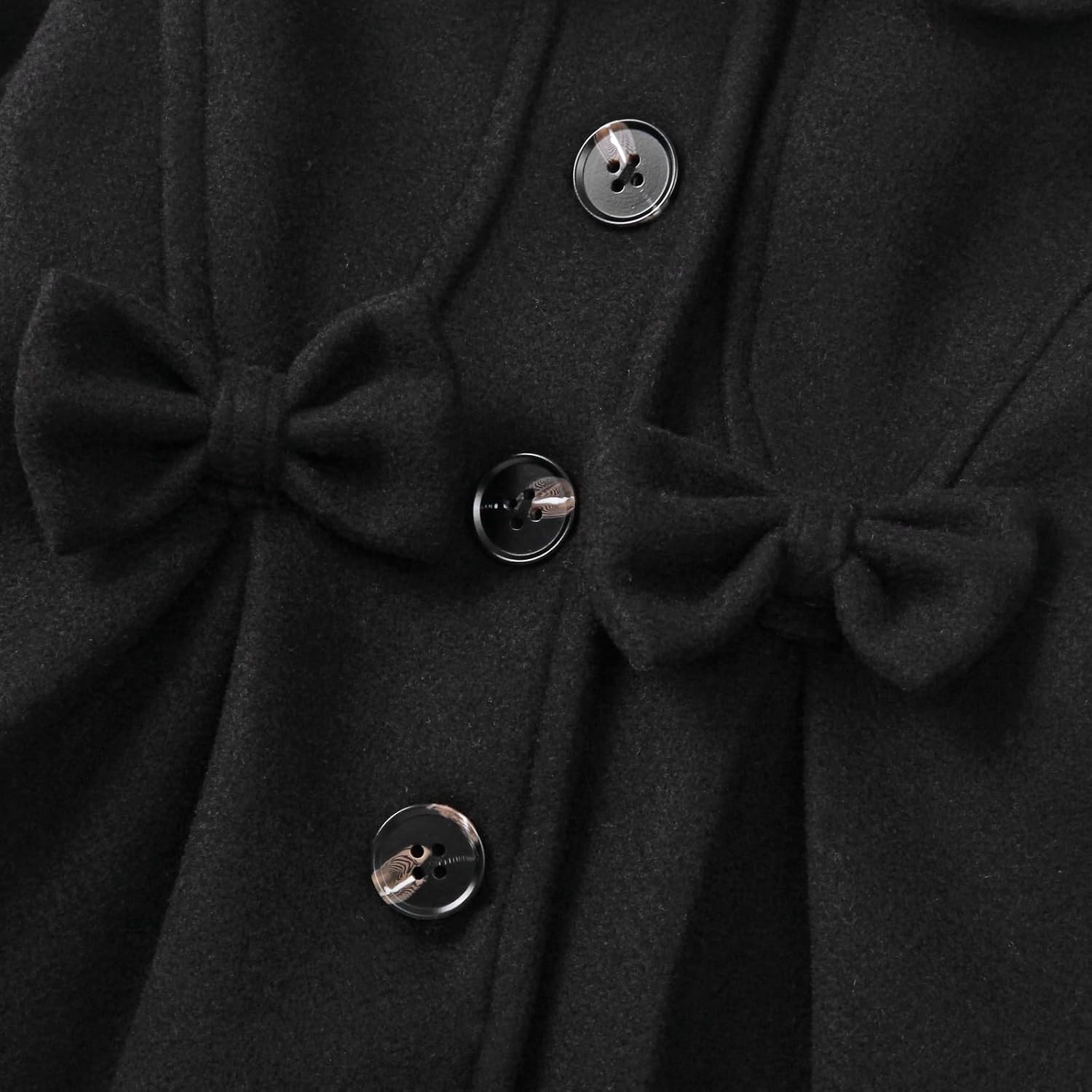 Toddler Baby Girls Dress Coat Kids Wool Blend Long Sleeve Buttons Jacket Fall Winter Outerwear Clothes - Image 5