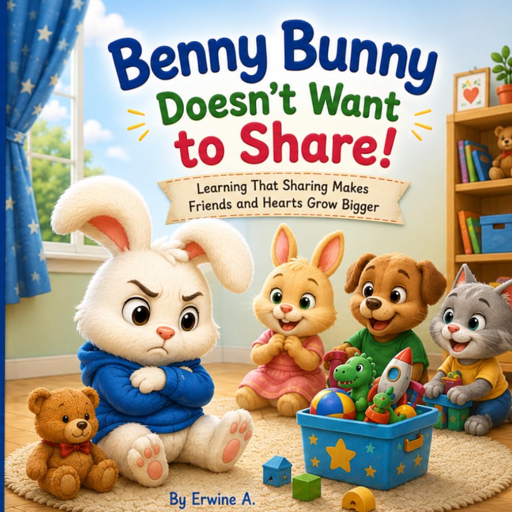 Benny Bunny Doesn't Want to Share: Benny Bunny Doesn't Want to Share! Learning That Sharing Makes Friends and Hearts Grow Bigge