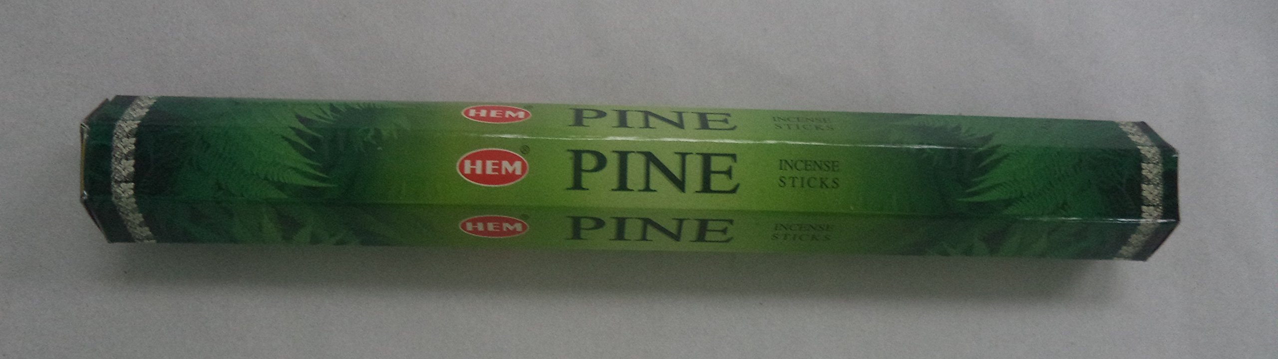 Hem 20 Gram Pine - 20 Stick Hex Tube - Hem Incense Hand Rolled In India
