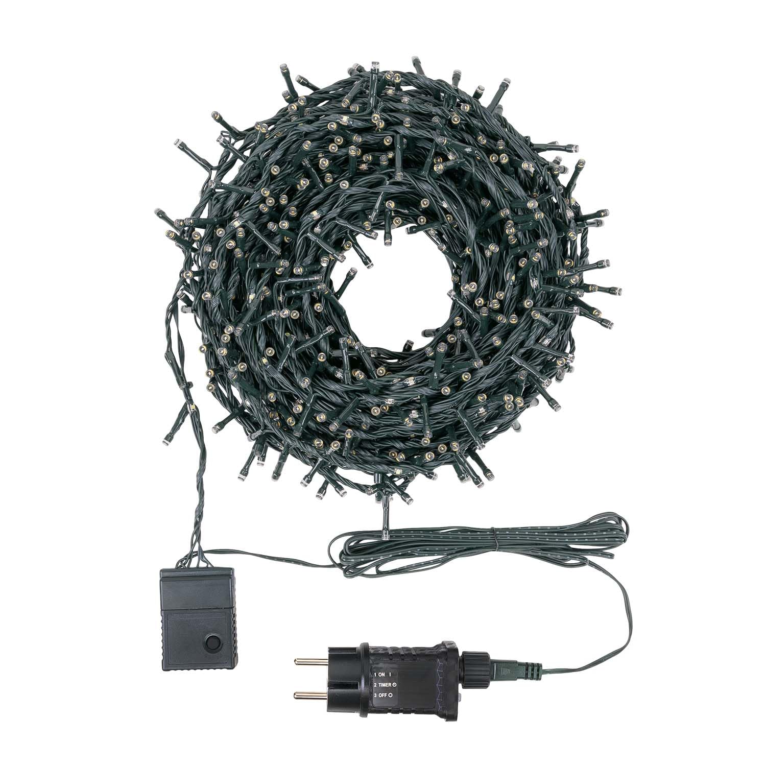 Lotti Catena Luminosa LED StarFall, 30m, 1660 LED Bianco Caldo con Timer, Illuminazione Decorativa