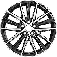 HOLUEKU 18x8 Inch Machined Black Aluminum Wheel Rim for Toyota Camry SE 2018-2024 OEM ALY69133U45N Direct Fit