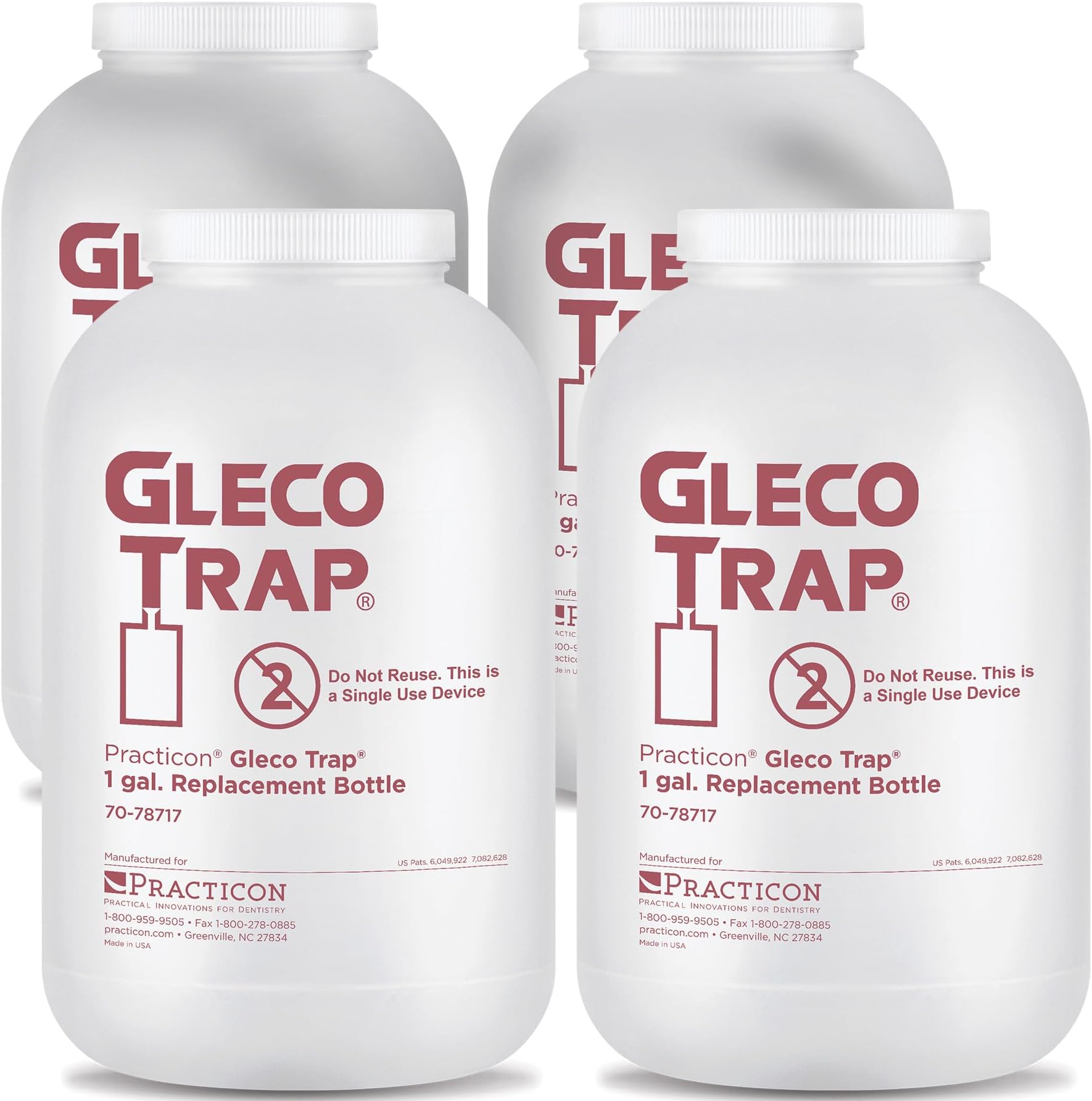 7078717 Gallon Gleco Trap Replacement Bottle, Pack of 4