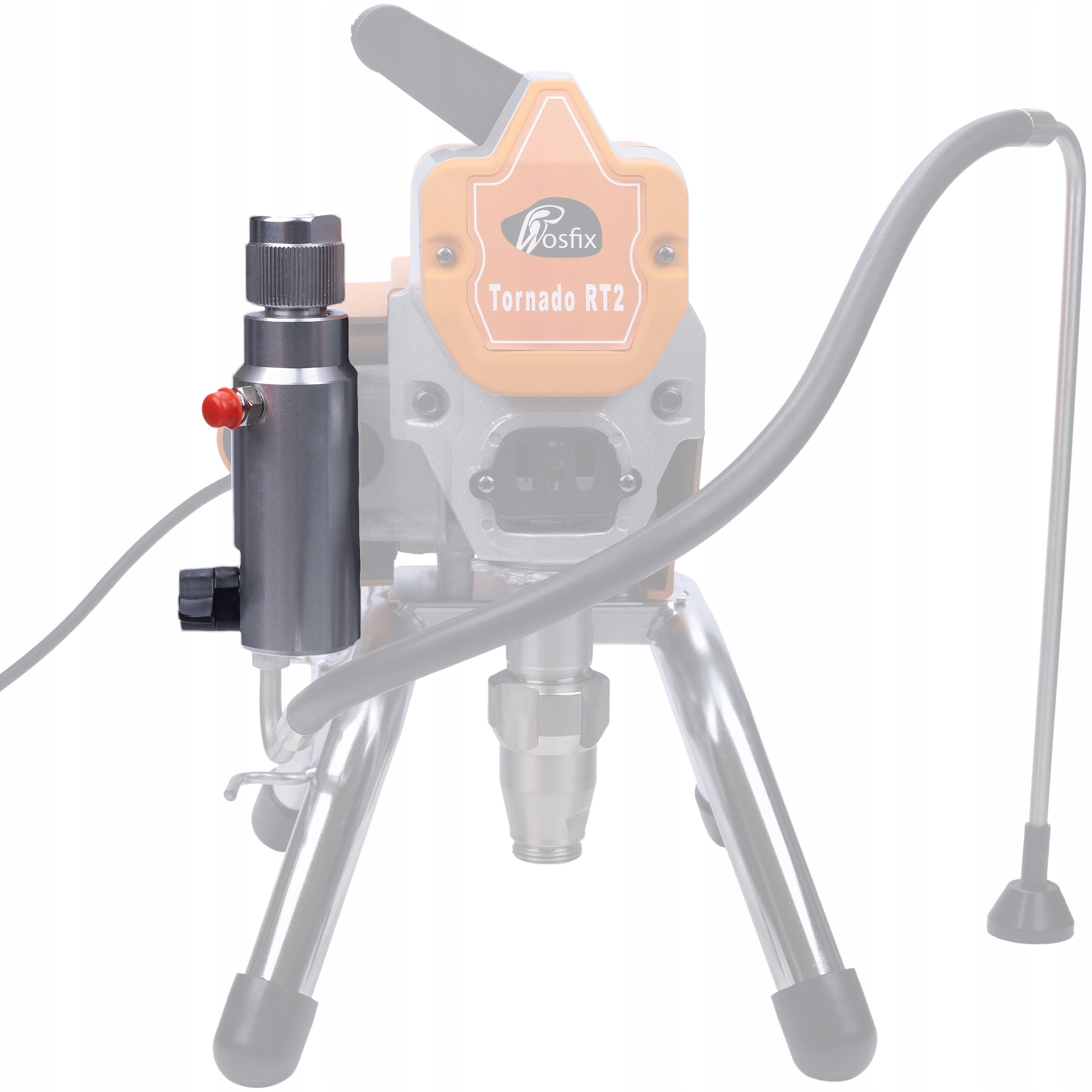 Rosfix Bloque de válvulas RT2/RT3/RT4 – Para pulverizador de pintura Rosfix Tornado | Con soporte de filtro para filtro de 91 mm | Estabilización de presión y filtración | Accesorios de pintura
