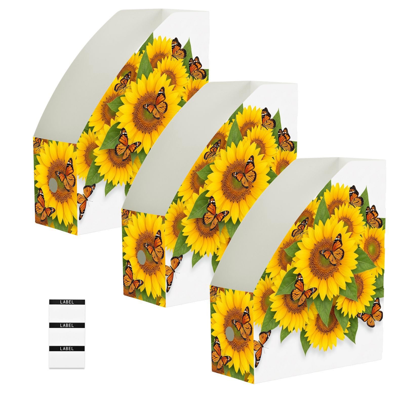 Portariviste classico bianco girasole per lettori
