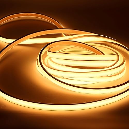 Miniatura 9 de Tira de luces LED COB 110V Tira de luces LED para exterior Iluminación impermeable IP67 3000K Blanco cálido, 2 metros Tira de luces flexible para