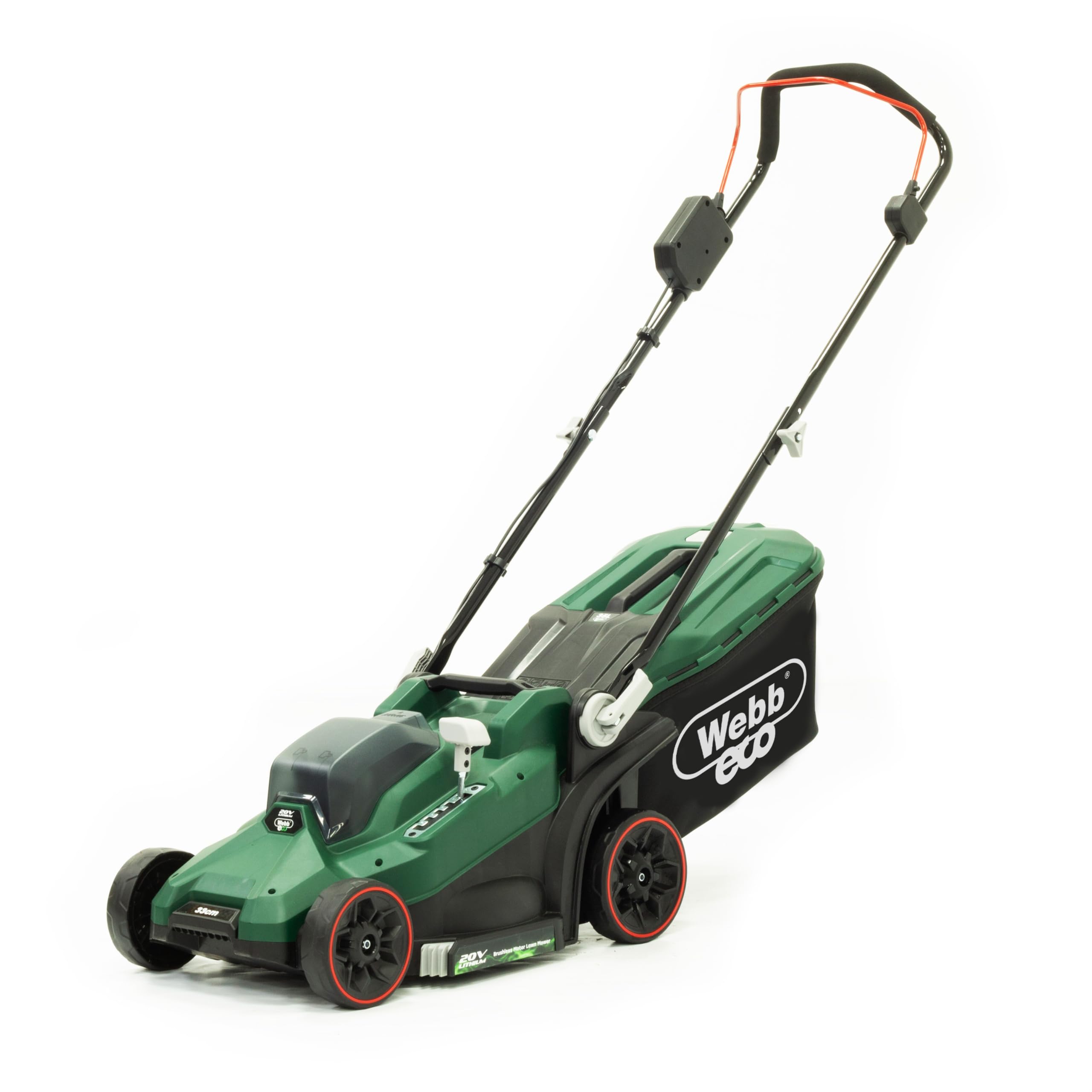 Webb Eco WEV20LM33BARE 20V 33cm (13″) Cordless Rotary Lawnmower (Tool only)