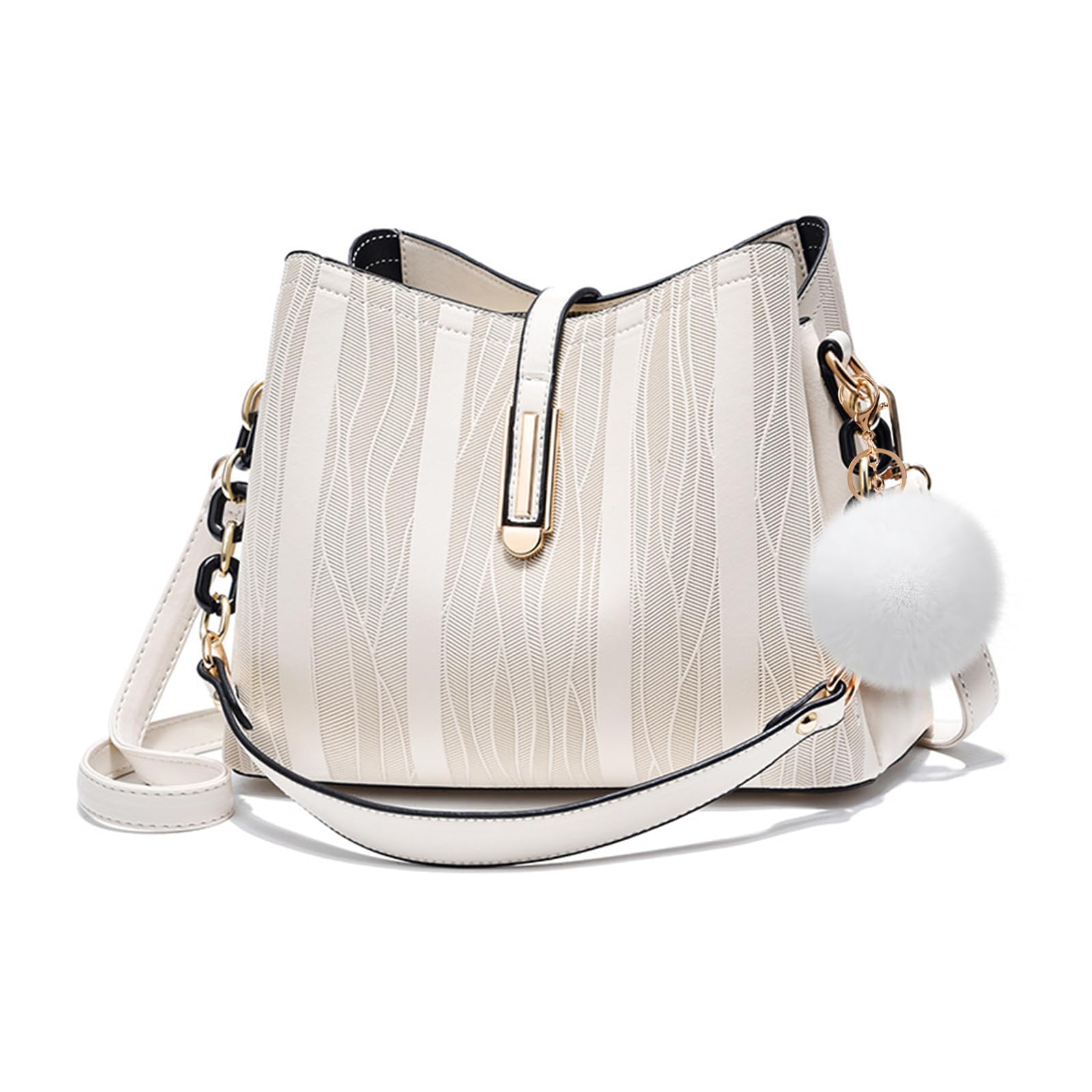 NICOLE & DORIS Handtasche Damen,Elegante Schultertasche,Tote Für Frauen Mittelgroß Henkeltasche Damen-Umhängetaschen Wasserdicht mit Abnehmbarer Schultergurt