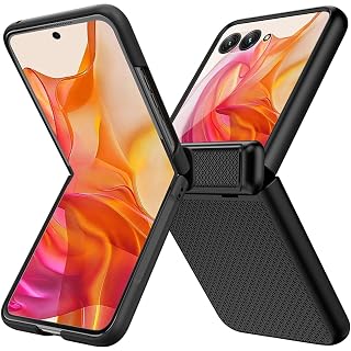 Miimall for Motorola Razr Plus 2024 Case, Moto Razr 50 Ultra Case with Hinge Protection Thin Hard PC Anti-Slip Light-Weight Shock-Proof Full Body Cover Phone Case for Motorola Razr+ 2024, Black - Amazon product rated Grade A