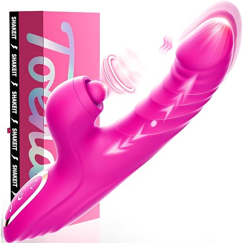 Adult Sex Toy Rabbit Vibrator – Dildo Sex Toys for Women with 10 Vibrating 7 Thrusting Dildos & 5 Pulsing Modes, G Spot Clitoral Vibrators for Female Pleasure and Couples Sex Swing Games AI Sync