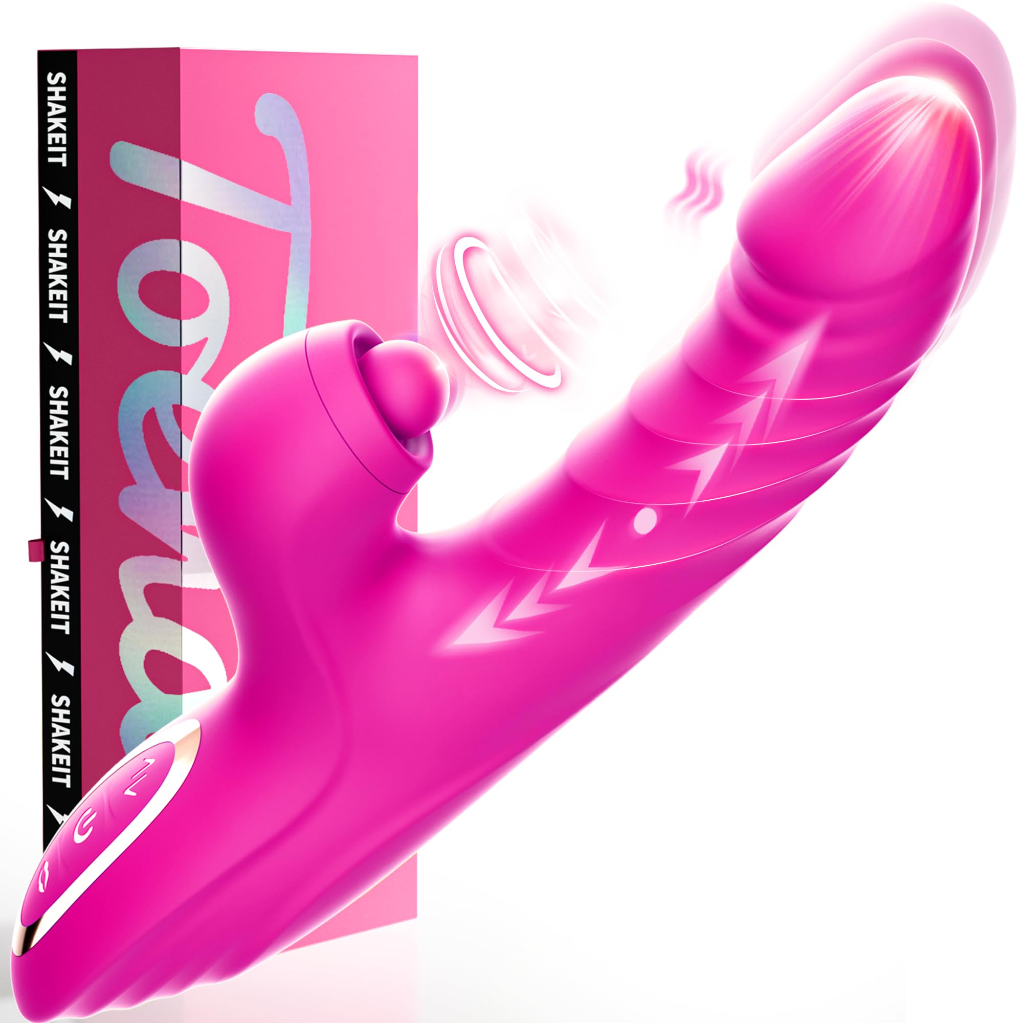 Adult Rabbit Vibrator Dildo Sex Toy for Women, for Female Couples Pleasure