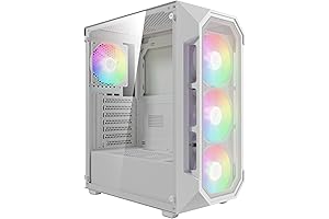 GAMDIAS White ATX Mid Tower Computer Case for Cheap