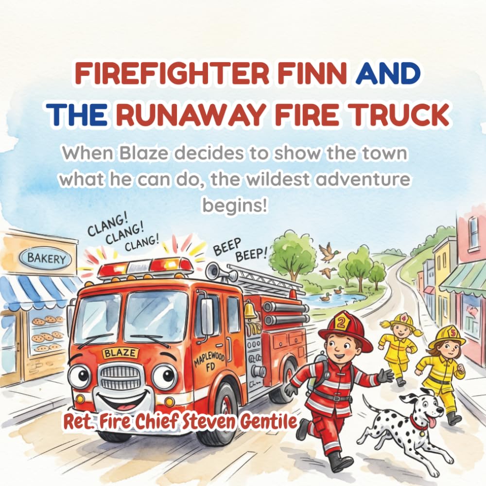 Firefighter Finn and the Runaway Fire Truck: Firefighter Finn and the Runaway Fire Truck (new illustrated books for firefighter finn)