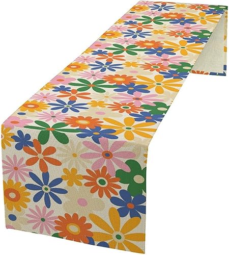 Miniatura 40 de Camino de mesa egipcio, diseño retro de grafiti con elementos egipcios para el hogar, cocina, decoración de mesa de comedor, cafetería, decoración