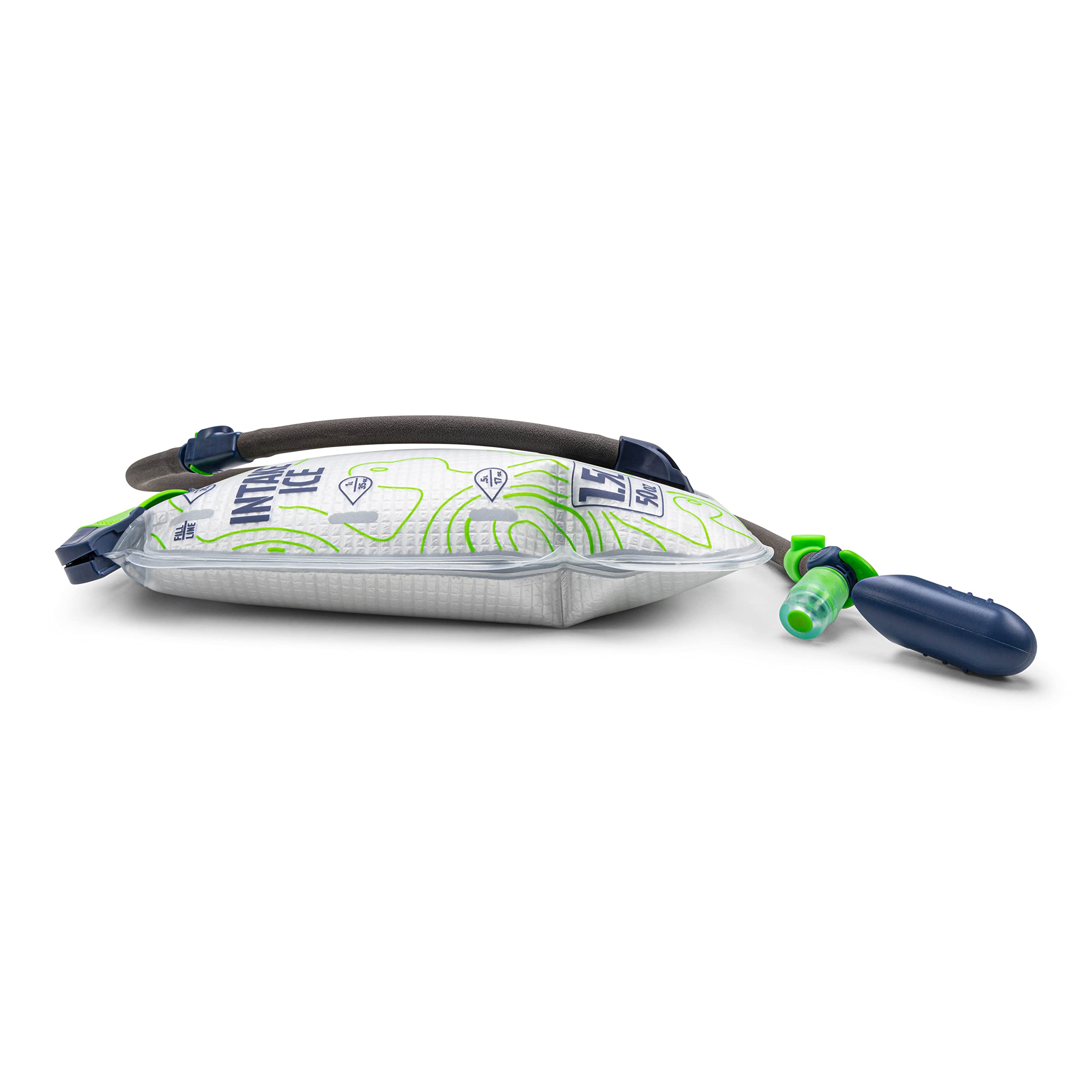 Mazama INTAKE ICE - Depósito de hidratación aislado de 1,5 L con tubo aislado, mantiene los líquidos fríos hasta cuatro horas, bolsa de agua para senderismo, camping y aventuras al aire libre