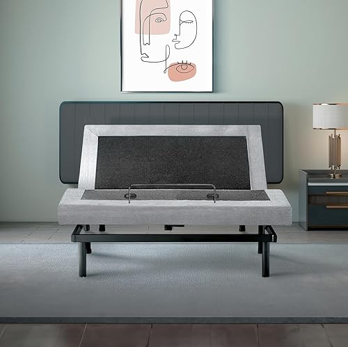 Miniatura 2 de Irvine Home Collection Base ajustable de tamaño California King con conjunto de colchón de espuma viscoelástica de gel de 10pulgadas D02CKM