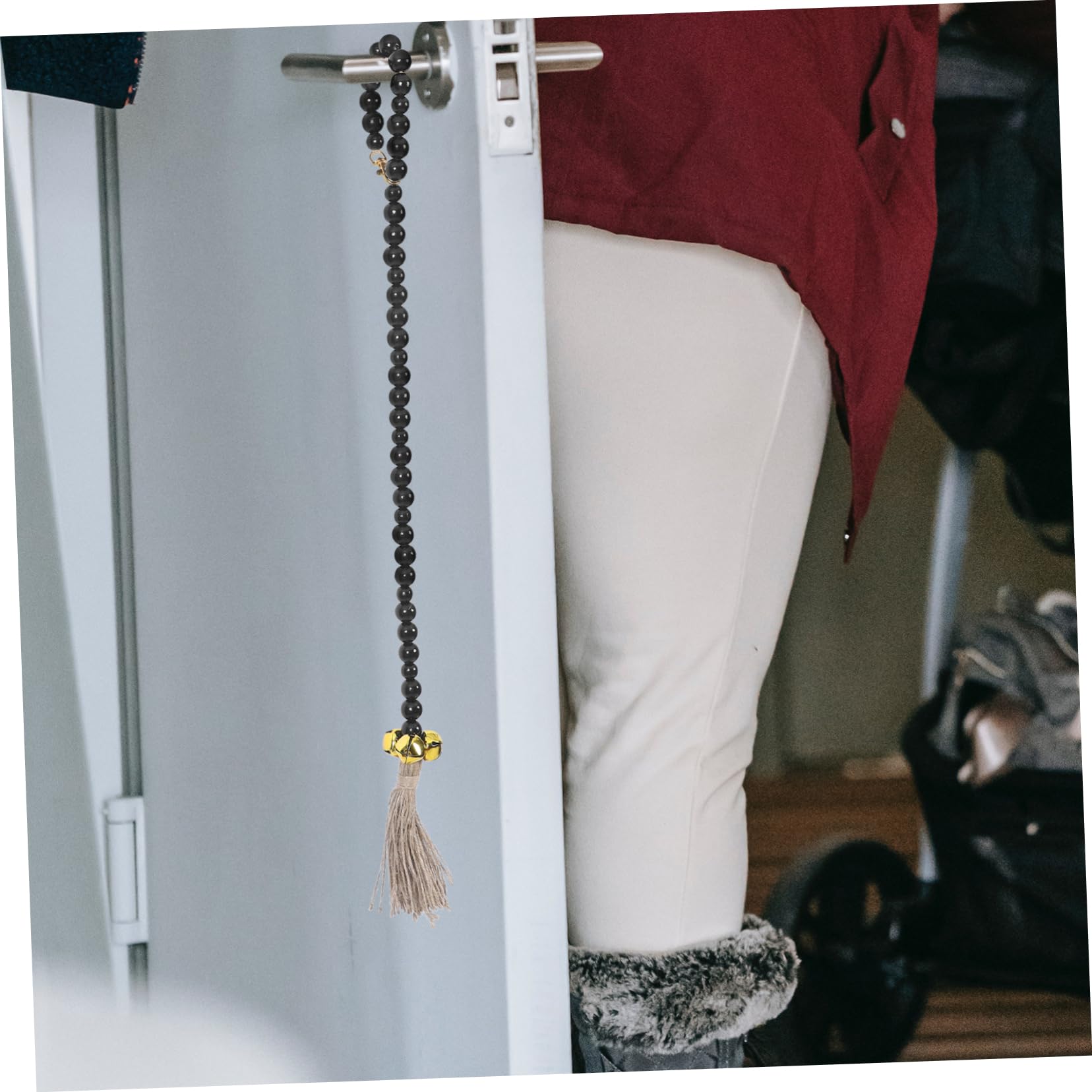 HAPINARY Dog Doorbell Pet Training Bell Decorative Home Accessory Beads Strings Easy to Install