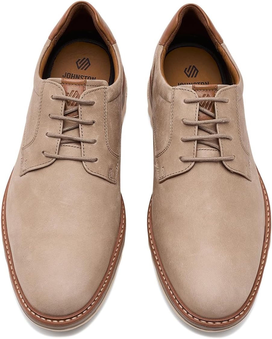 Johnston & Murphy Men's Braxton Plain Toe Lace-Up Dress Casual Oxford