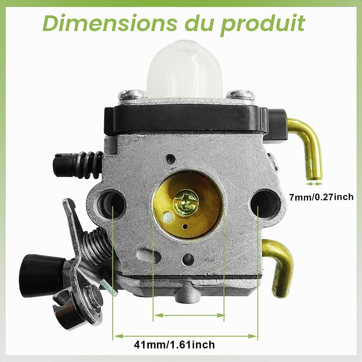 ZAMDOE Carburateur pour Stihl HS75, HS80, HS85 Taille-Haies débroussailleuse Moteurs Carburateur pour ZAMA C1Q-S42 et C1Q-S42C 4226 120 0604 Pièce de Rechange