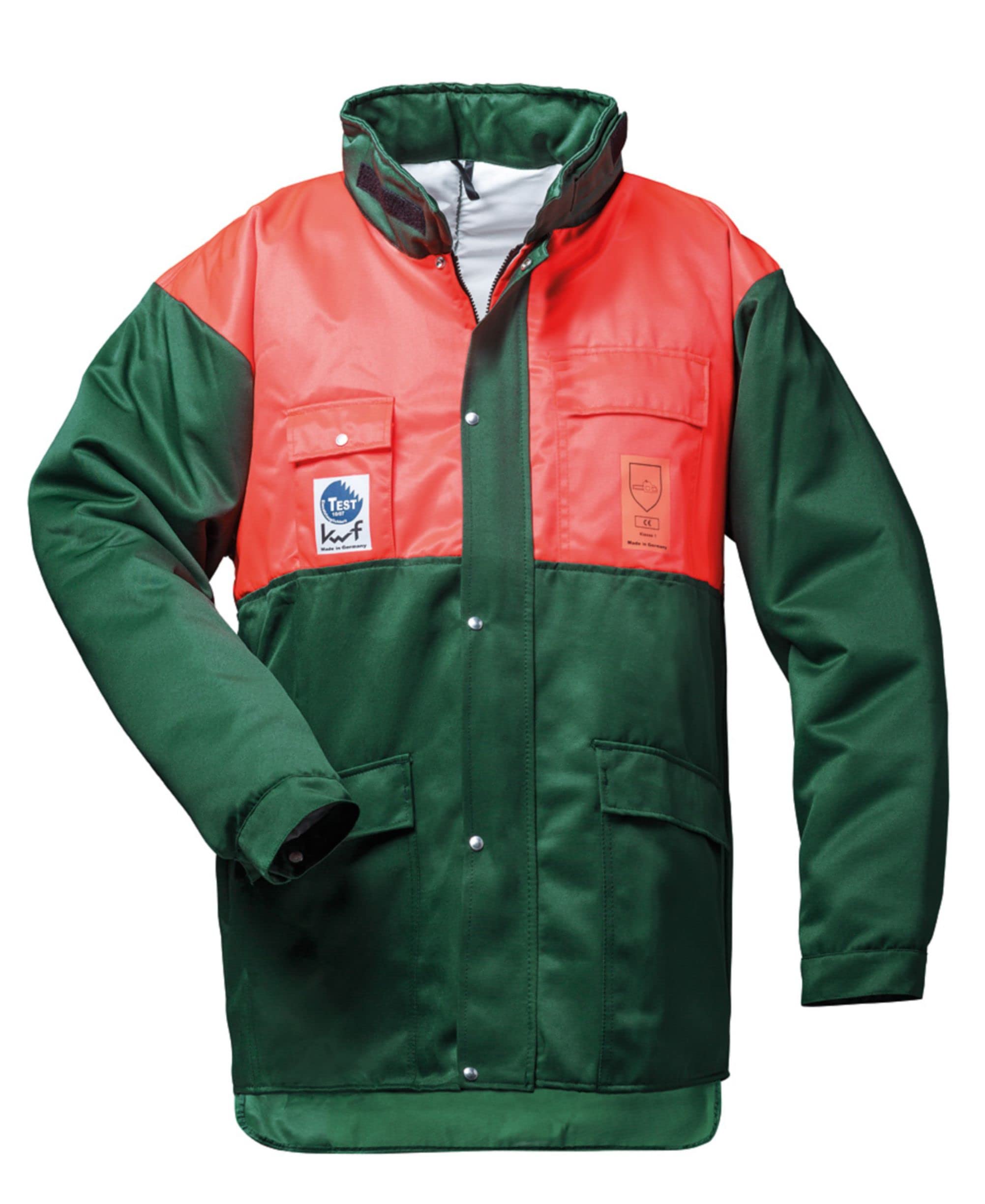Feldtmann SCHNITTSCHUTZJACKE GRÜN/ORANGE