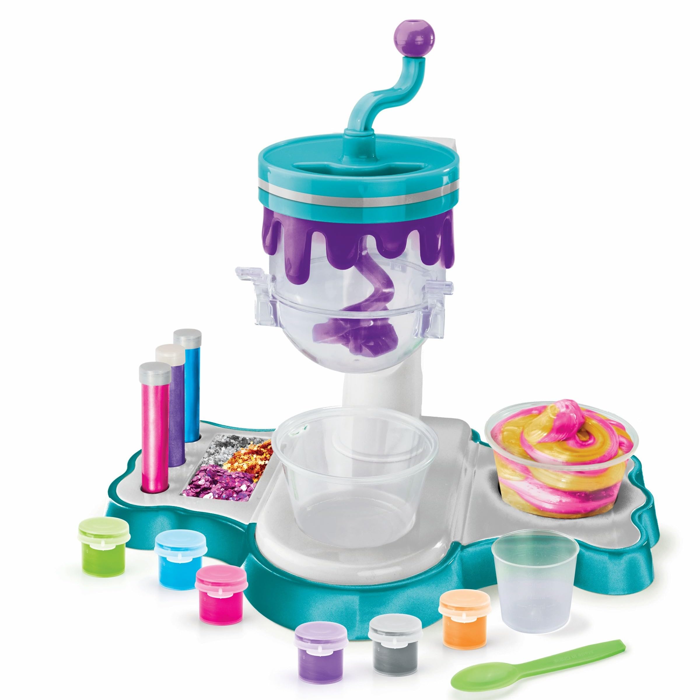 Lexibook, Studio Slimy Scintillante, Rosa Viola Blu Arancione Verde Argentato, CRSLIM40