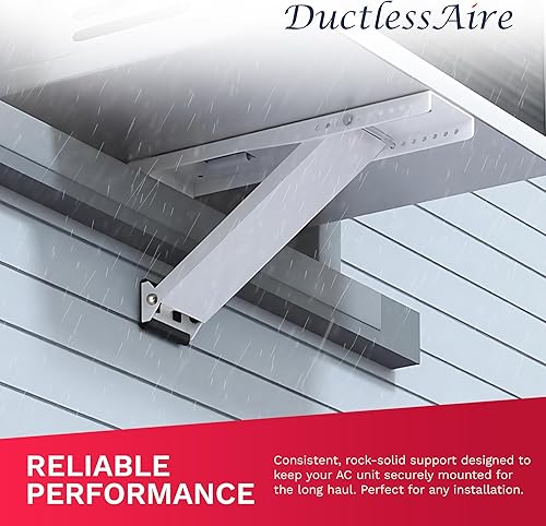 Miniatura 6 de DuctlessAire DA-160 Soporte de montaje en pared - Soportes de montaje al aire libre para aire acondicionado, aire acondicionado de ventana, HVAC,