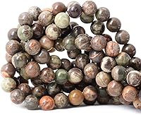 Vista 14 de Cuentas redondas sueltas de ágata estilo antiguo vena de dragón de 6mm, cuentas para diseño de joyas, 60 cuentas