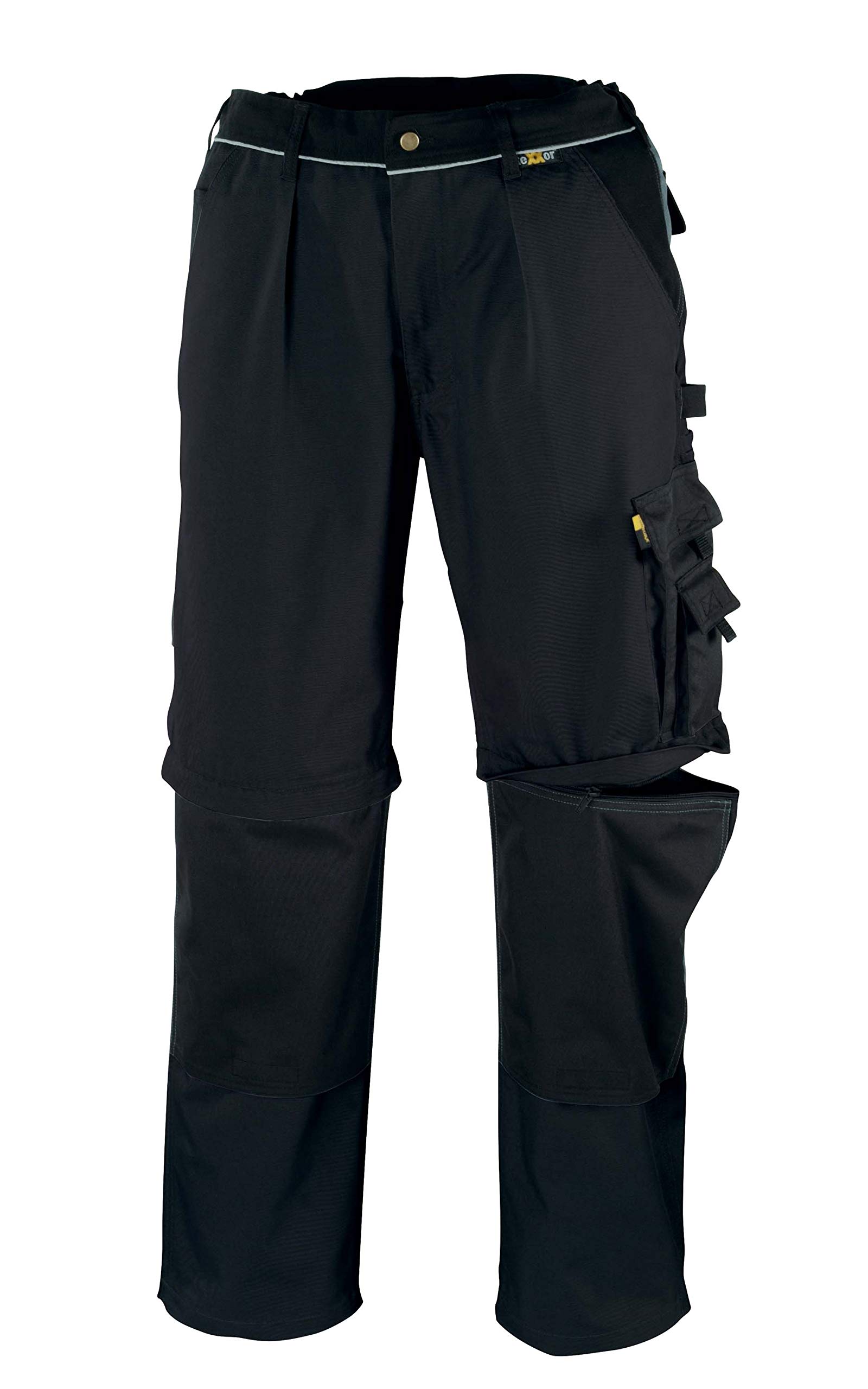 teXXor Spodnie robocze 2 w 1 Canvas 320 z Cordura, 20-008358-50, czarne (czarne),50