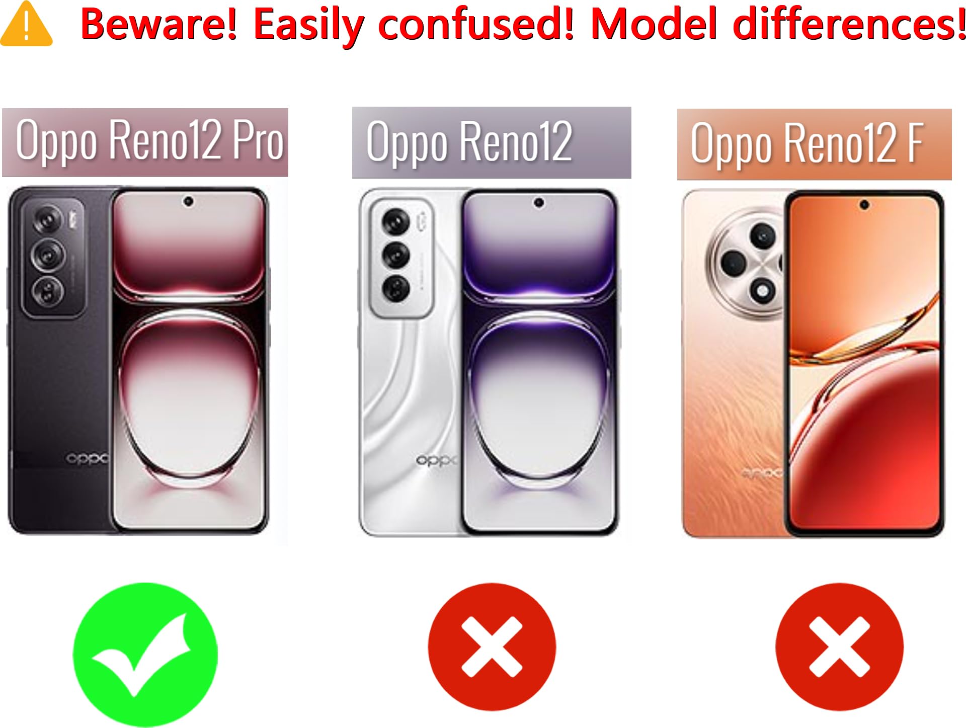 RankOne Etui do OPPO Reno12 Pro 5G / OPPO Reno 12 Pro 5G (6,7 cala), skórzane etui z klapką z portfelem, magnetyczne etui na książkę - czarne
