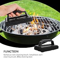 Vista 5 de Luxshiny 3 piezas de cepillo de parrilla raspador de plancha resistente estropajo almohadilla de limpieza de plancha para parrillas de gas de carbón