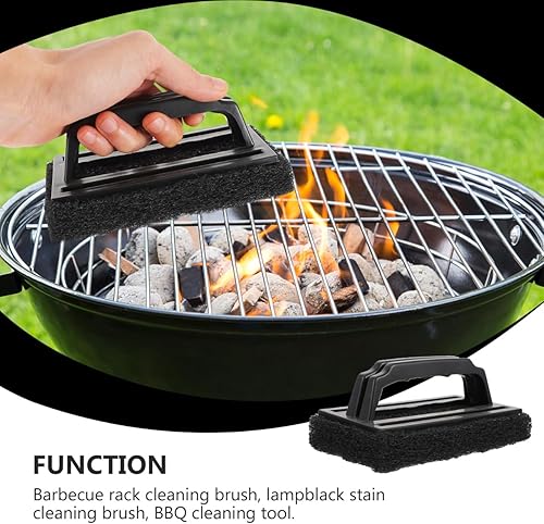 Miniatura 5 de Luxshiny 3 piezas de cepillo de parrilla raspador de plancha resistente estropajo almohadilla de limpieza de plancha para parrillas de gas de carbón