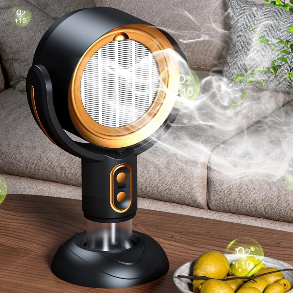 Tabletop Smoke Extractor [2024 New Model] Tabletop Ventilator Small Smoke Extractor For Home Use Tabletop Cooking Smells, Oil, Smoke, Steam USB Tabletop Range Hood Movable 3000MA Lithium Battery 2-Ge
