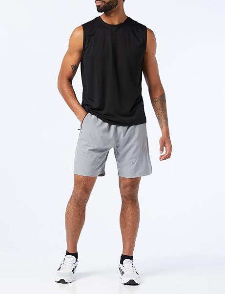 MEETYOO Debardeur Homme, Manches Maillot Running Tee Shirt pour Sports Jogging Musculation Vest - 2