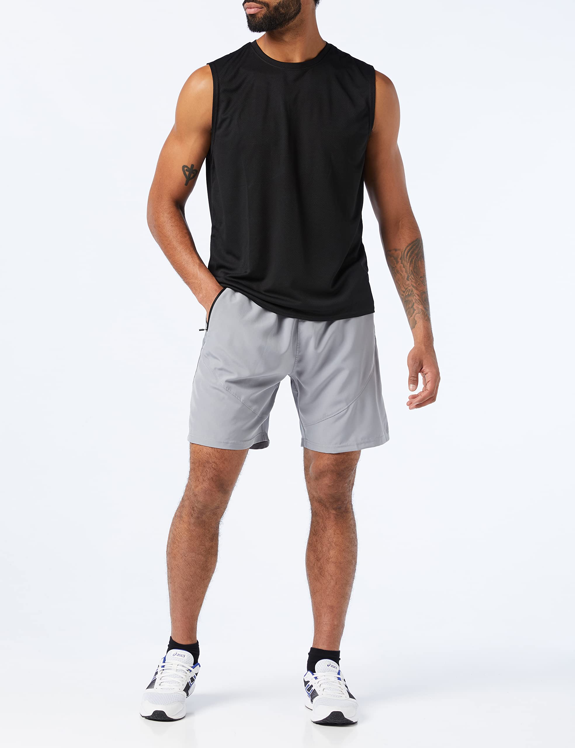 MEETYOO Debardeur Homme, Manches Maillot Running Tee Shirt pour Sports Jogging Musculation Vest - 2