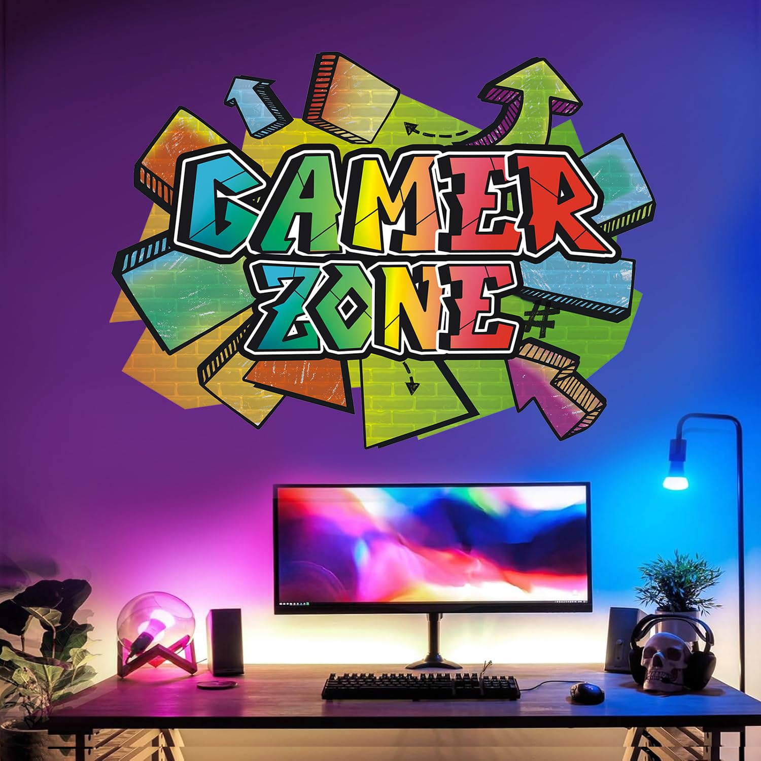 HPNIUB Zone 3D Wall Stickers - Image 2