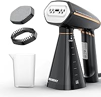 IRONDAY 1200W Portable Handheld Garment Steamer & Iron 2-in-1, 25s Fast Heat-up, 350ml Tank, Foldable Travel Steamer for Home & Clothes