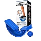 Lumia Wellness Foot Rocker with Massage Ball - Calf Stretcher for Plantar Fasciitis, Achilles Tendonitis, Shin Splints, Heel, Feet Pain Relief - Ankle Wedge Stretches Strained Leg Muscle