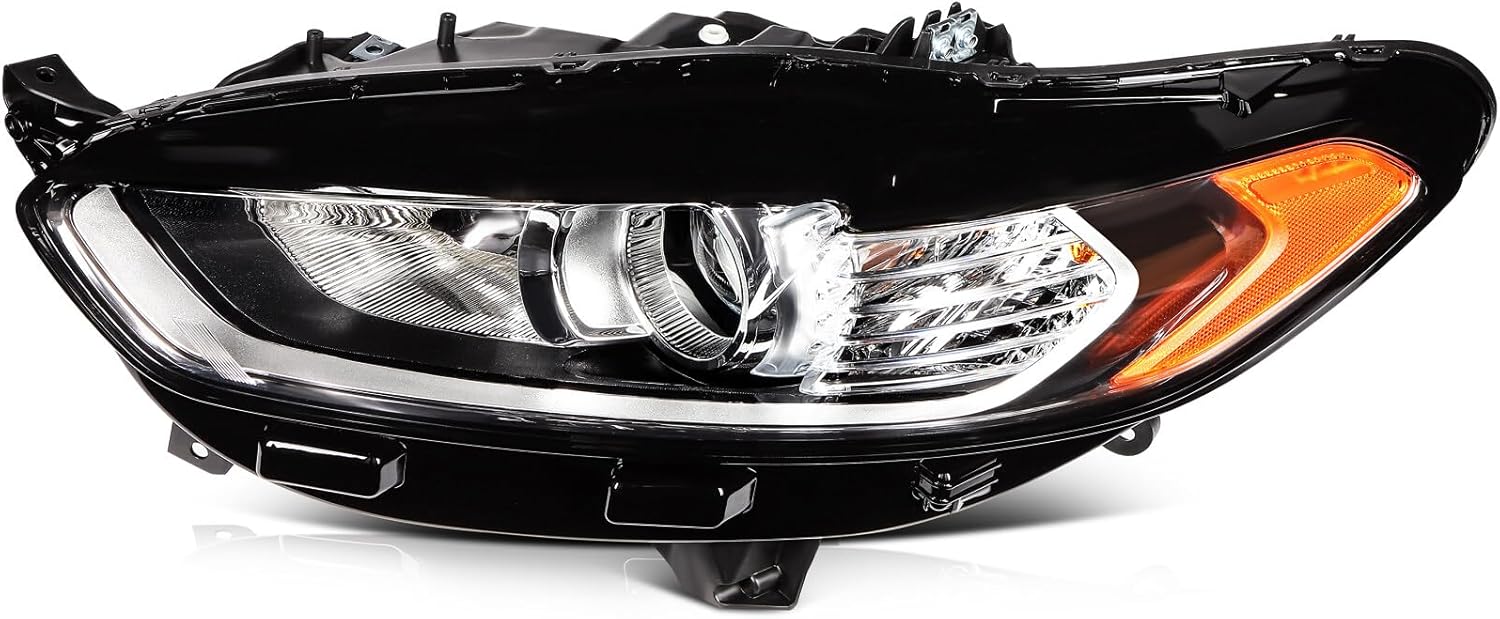 Headlight Assembly Left Driver Side 2013-2016 for Ford for Fusion 4-Door Sedan Clear Lens Headlamp DS7Z-13008-B FO2502304