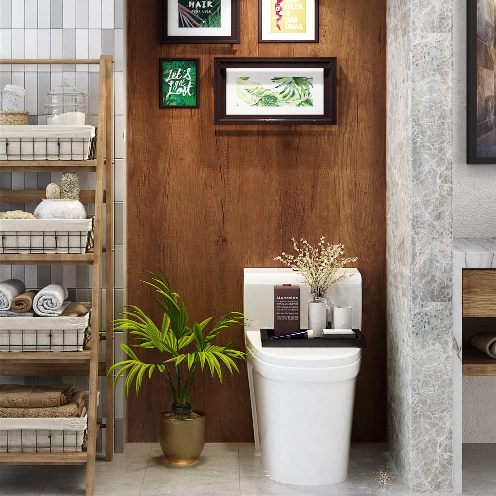 LaCheery 90cm x 400cm Papel Adhesivo para Muebles Madera Oscura Papel Pintado Marron Impermeable Vinilo Adhesivo Muebles Cocina Madera Rollo Vinilo Autoadhesivo Vintage para Encimera Armario Mesa