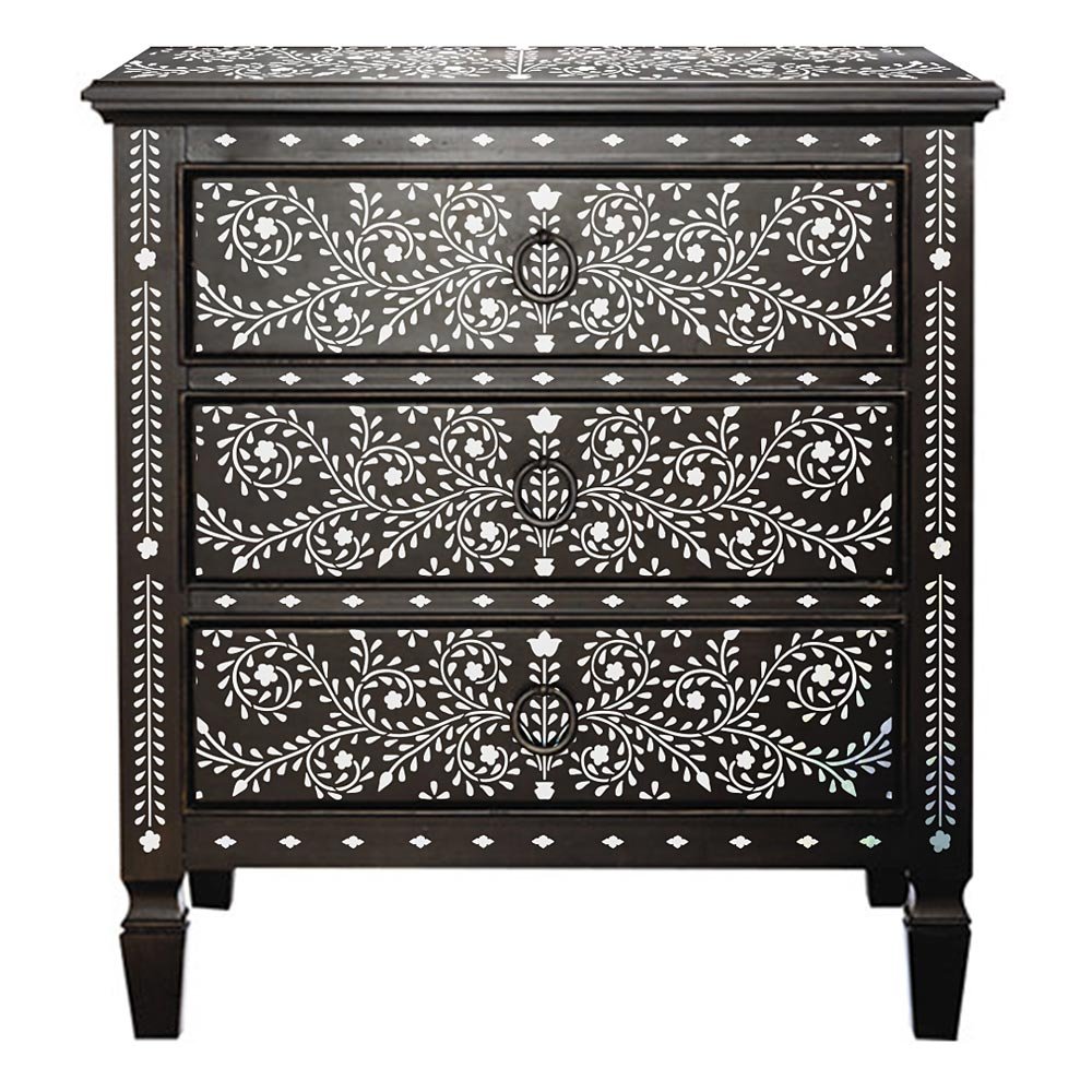 Amazon.com: Raja Bone Inlay Stencil - DIY Bone Inlay Designs for ...