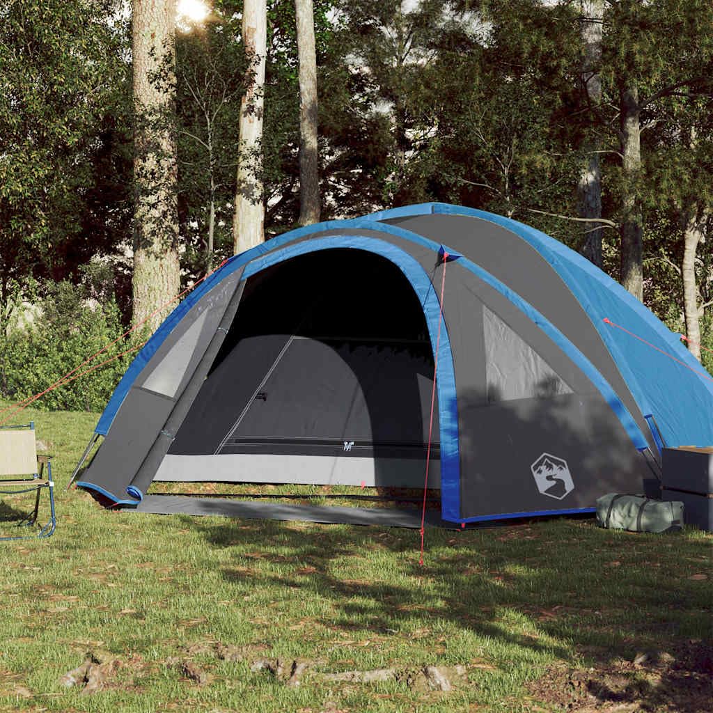 Genérico Tienda de campaña iglú para 4 Personas Impermeable Azul,Deportes,Actividades al Aire Libre,Camping y Senderismo,Tiendas de campaña-94350