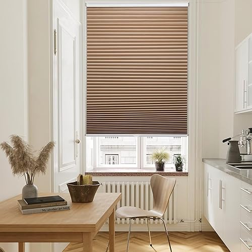 Miniatura 6 de MYshade Persianas opacas celulares sin cordón de 1.5 pulgadas, Cortinas impermeables con aislamiento térmico y reducción de ruido, Tratamientos de